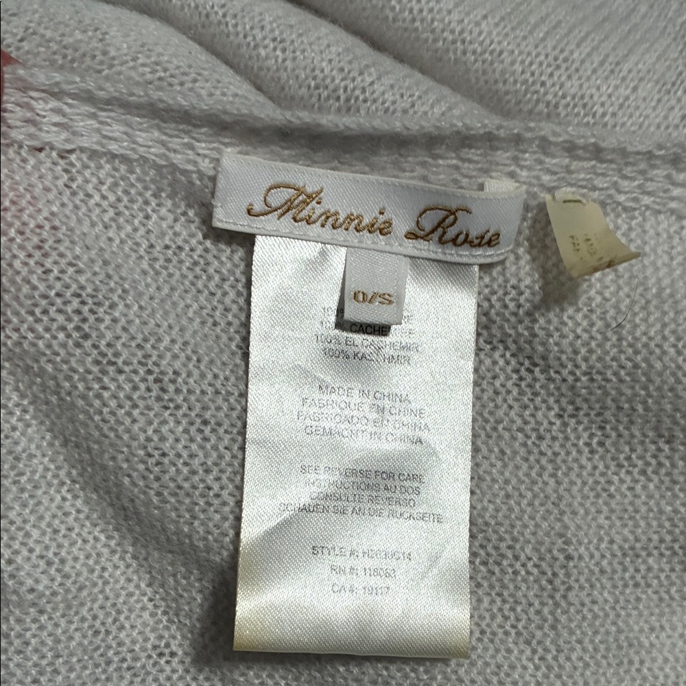 Minnie Rose Soft Gray Knit Top